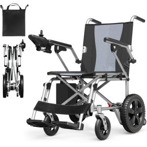 Ziivievs 205 Lightweight Eletric Wheelchair with Controller 300W Motor Lithium Battery 45CM Seat Width