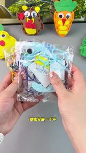8Pcs/Set DIY Felt Sewing Animal Toy Kid Sewing Kit Art Craft Set Safe Blunt Needle Handmade Educational Toy Kid Gift