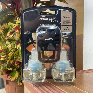 Ambi pur car น้ำหอมรถยนต์ เครื่องกระจายกลิ่น+น้ำหอม (7.5ml x 2) Luxe Car Air Freshener Clip7.5ml*2