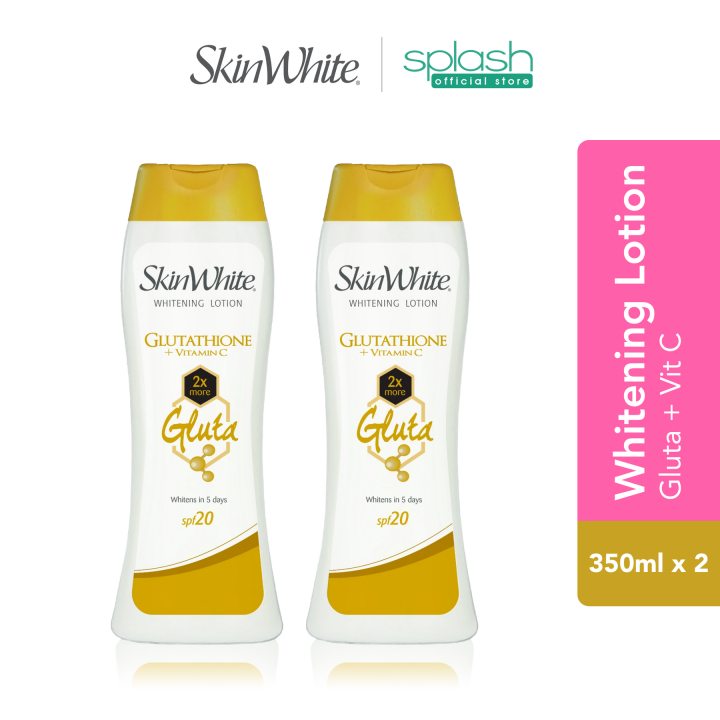 SkinWhite Whitening Lotion Glutathione + Vitamin C SPF20 350ml - Set of 2 |  Lazada PH