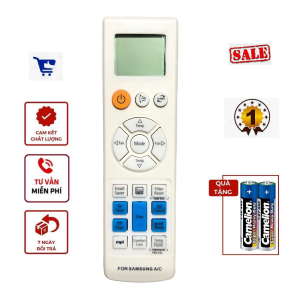 Điều khiển máy lạnh Samsung ARH-2201 ARH-2218 ARH-2202 ARH-2207 ARH-2215 KT3X004 - Tặng kèm pin hàng loại tốt - Remote từ xa SAMSUNG