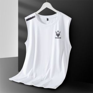 Nam mùa hè nhanh khô áo ba lỗ thoáng khí dáng rộng tập luyện giản dị áo Cỡ cộng thể thao khoét nách 3XL