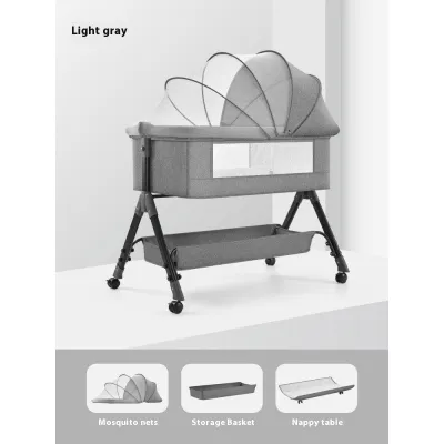 Multifunctional Portable Infant Baby Travel Cot Bed Double-deck Playpen Babycot Upgraded Brotish Baby Bed