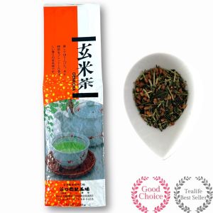 Karigane Genmaicha 200g by Marukou Taniguchien (Authentic Uji green tea from Kyoto Japan)