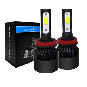 6 สีให้เลือก 72W ไฟหน้ารถยนต์ LED ชิปซัง COB 10000LM เหมาะสำหรับรถยนต์ทุกคัน H4 H11 H7 ไฟหน้ารถยนต์ ไฟตัดหมอกรถ