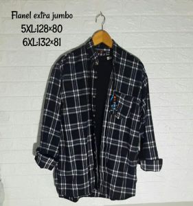 Kemeja flanel jumbo XXL lkemeja flanel BiG size / kemeja flanel kekinian