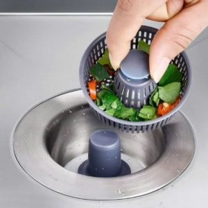 Bộ Lọc Rác Bồn Rửa Bát Chặn Thoát Nước 2in1