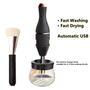 Electric Makeup Brush Cleaner and Dryer Device Automatic USB Chargeable Fast Washing Drying Cleaning Makeup Brush Tool