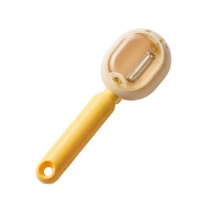QUA Stainless Steel Kitchen Peeler Double-Way With Storage Box Vegetable Slicer Multi-Functional Easy To Clean Fruit Peeling Tool Kitchen