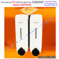 Hộp đựng xà phòng Caesar KAG-HXPN40 -Trắng-White thiết kế hiện đại, hộp nước rửa tay bông 2 ngăn 350ml sữa tắm, dầu gội đầu. 