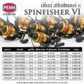 รอกสปินนิ่ง เพ็นน์ สปินฟิชเชอร์ 6 Penn Spinfisher Vi ล่าสุดของตระกูล ...