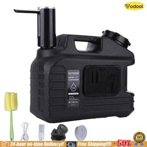 [Vodool]Heavy-Duty 13L Water Jug with Leakproof Spigot for Camping and Hiking Outdoor Survival Gear Durable Plastic Water Container with Handle