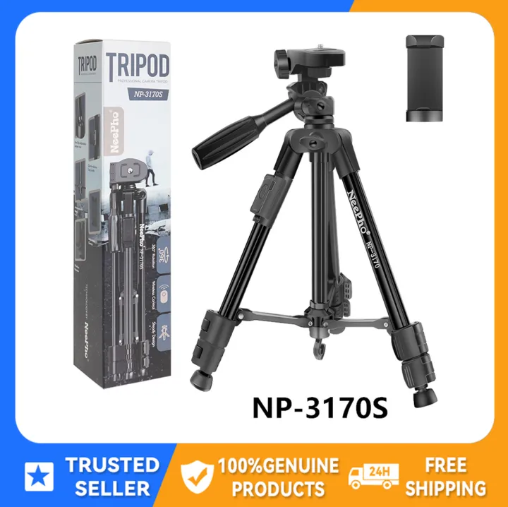 NeePho 3170s Portable Aluminum Dslr Tripod Camera Stand Cellphone Tripod  Stand Vlogging Ringlight Holder Lazada PH