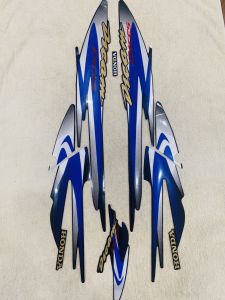 Bộ tem decal dán xe máy honda dream lùn đời 99 màu xanh zin thái siêu đẹp