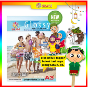 Kertas Foto - SUN Glossy Photo Paper A3 Single Side 210 240 260 Gsm - Next Generation Photo Paper