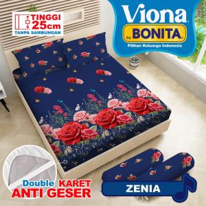 [NEW] VIONA T25 - Sprei Viona By Bonita King Tinggi 25cm (180x200) BY BONITA Ada Karet Anti Slip Terlaris Pilihan