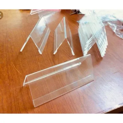 Combo 10 cái 6x9cm Kệ mica chức danh bảng tên học sinh menu mica chữ A 2 mặt bảng giá tên sản phẩm SH010