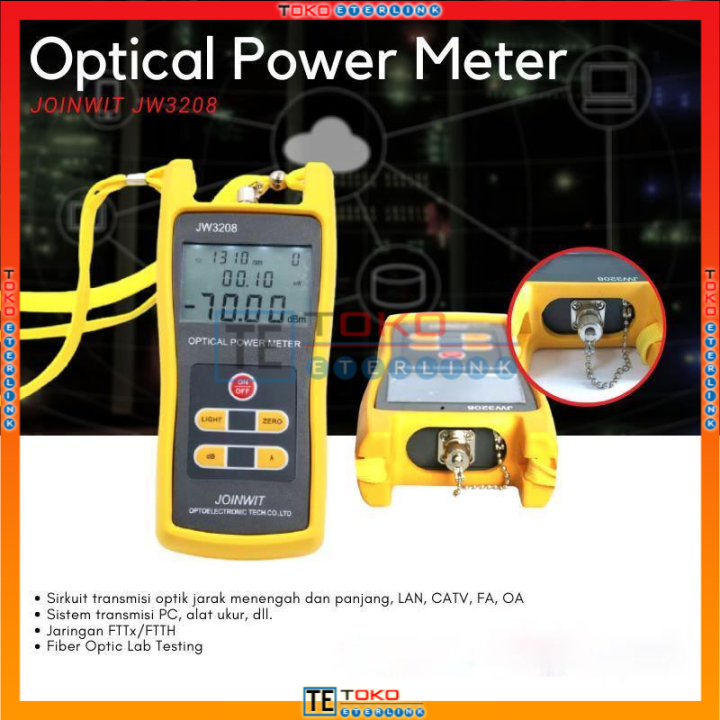 [BISA COD] OPM Optical Power Meter JOINWIT JW3208 Fiber Optik Cable