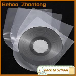 Behoo 50Pcs 7 10 12 Inch Clear Vinyl Record Protecter LP Record Plastic Bag Anti-static Record Inner Sleeves Packaging Bag Clear Cover