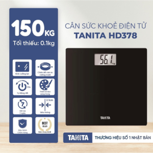 Tanita HD378 - Cân sức khỏe điện tử thông minh với công nghệ cảm biến điện dung chính xác
