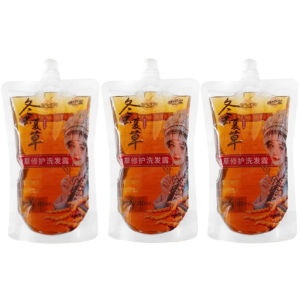 Oil Control Shampoo Herbal Shampoo Cordyceps Extract Darkens Hair Oily Scalp Treatment Natural Hair Care