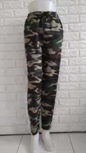 Floline Ols - Celana Panjang Motif Loreng / Army Wanita Senam/ Aerobic / Jogging / Santai Olahraga 917 & 922
