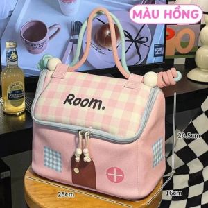Túi Đựng Mỹ Phẩm Trang Điểm Chấm Bi Da Pu Chống Nước AMOS Cốp Makeup 3 Ngăn Kéo Khóa Cỡ Lớn
