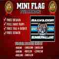 (TERMURAH) BENDERA CUSTOM FULL PRINTING HARGA MULAI DARI 15RB. 