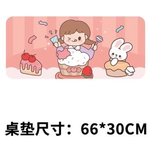 BISA COD MOUSEPAD LUCU KOREA MOUSE PAD GAMING Karakter Desk Pad Anti Slip Alas Komputer Mousepad Jumbo Aksesoris Komputer Large Laptop cushion