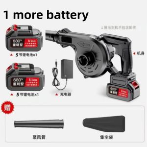 UPGRADE 998Vf Cordless Air Blower Vacuum 2in1 – Sapu Daun + Drill Set 2 Baterai 鼓风机