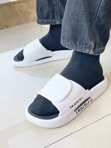 MenS Summer Outdoor Sports Slippers Thick-Soled Home Bathroom Anti-Slip And Odor-Resistant CoupleS Outdoor Sandals