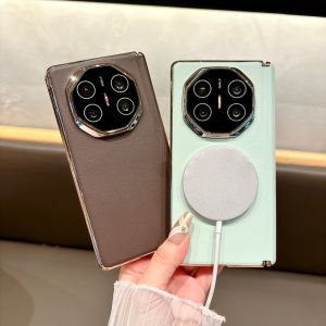 For OPPO Find N5 Case Luxury PU Leather Skin MagSafe wireless charging Protective Back Cover Case For OPPO Find N3 N5 Shell