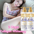 Collagen Whitening Beauty Lotion 300g Collagen Skin Body Lotion Moisturizing Body Cream Anti-Aging Skin Firming and Toning Body Moisturizer Body and Hand Lotion with Collagen and Elastin Deep Moisture for Dry. 