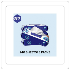 【JJ HOME】【3Packs/Box】Manhua Kitchen Wet Wipes 80 Sheets | Quick Oil Removal | GreaseRemoval