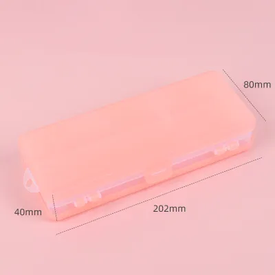 พร้อมส่งในกทม. กล่องใส่ดินสอ กล่องดินสอใส 2 ชั้น หน้าหลัง กล่องอเนกประสงค์ pencil case สำหรับเก็บเครื่องเขียนนักเรียน