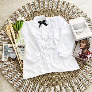 BLACKBOW SHIRT - FLOTTILICIOUS / kemeja ribbon pita / baju wanita murah / atasan hijab / korean style / fashion outfit / hijab ootd / formal