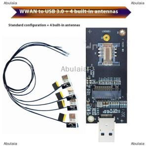 [COD] Abulaia 1ชุด DW5821E M2-NGFF DW5811e DW5816E EM7455 L860-GL การ์ดขยาย USB3.0สำหรับ3G 4G 5G LTE โมดูล M2อะแดปเตอร์ USB