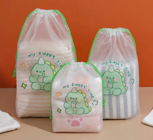 Drawstring Pouch Bag for putting Children Day Party Goodie Waterproof Travel Bag Gift Bag Children Day