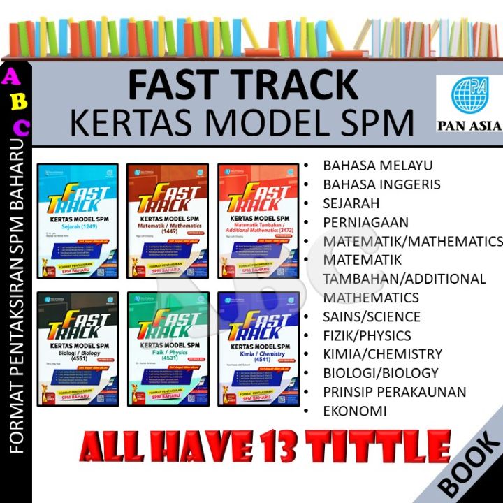 FAST TRACK KERTAS MODEL SPM FORMAT PENTAKSIRAN BAHARU PAN ASIA 