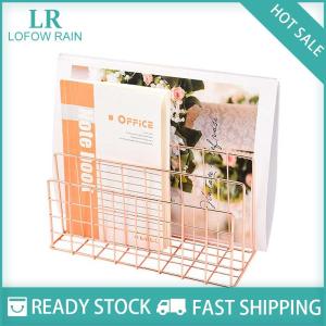 LF Wholesale✨Flash Sale ✨ Ins tối giản sắt máy tính để bàn lưu trữ giá tổ chức bảng tổ chức giá tài liệu cuốn sách giá bàn đa chức năng lưu trữ giá