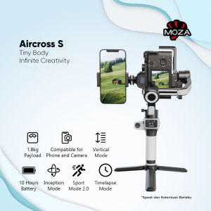 Moza AirCross S Gimbal & Stabilizer HP & Kamera