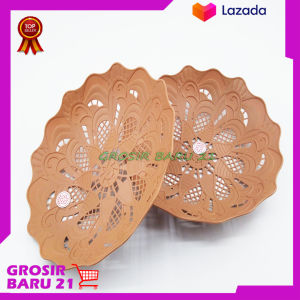 TERMURAH!!Piring Rotan Capuchino Isi 12 Pcs Bahan Tebal