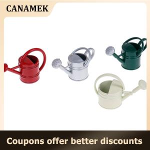 【 CANAMEK 】 1Pc 1:12 Dollhouse miniature metal watering can model dollhouse accessories