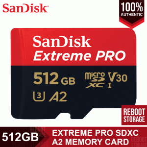 SanDisk Micro SDXC Extreme Pro Class 10 UHS-1 U3 4K A2 Memory Card SDSQXCD-