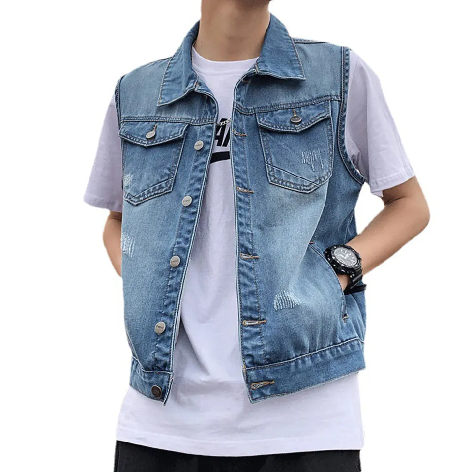 Levis denim deals waistcoat mens