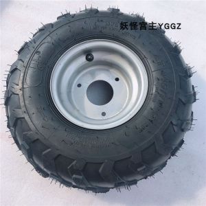 DIY little bull Hummer ATV modified gulong thickened vacuum gulong 145/70-6 inch drag wheel assembly