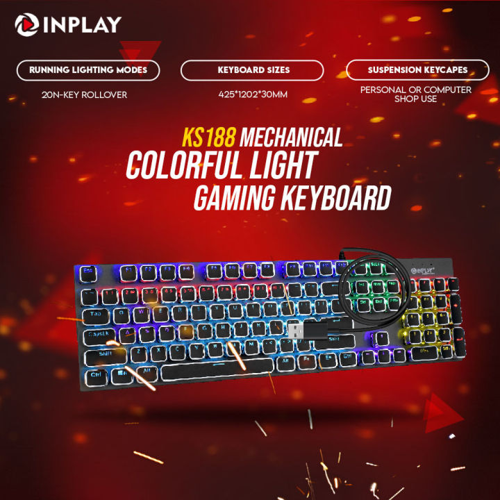 Inplay KS188 | Mechanical Keyboard | Inplay by EJD | Lazada PH