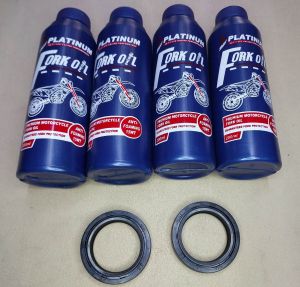 fork oil seal dust set with fork oil crf150L xr200 xlr200 listomoto
