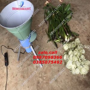 Máy băm rau muống cây bèo tây cho heo năng suất 300kg/h