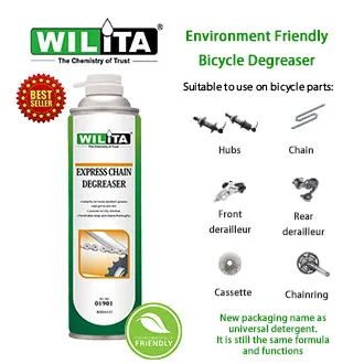 Wilita Bike Degreaser for Bicycle Care and Cycling Maintenance - Wilita Express Bicycle Chain Degreaser 600 ml – Remove stubborn grease dirt residue - Singapore ready stock